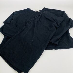 Pre-Owned Time and Tru Ribbed Sweater & Skirt black Combo Size XXL (20)